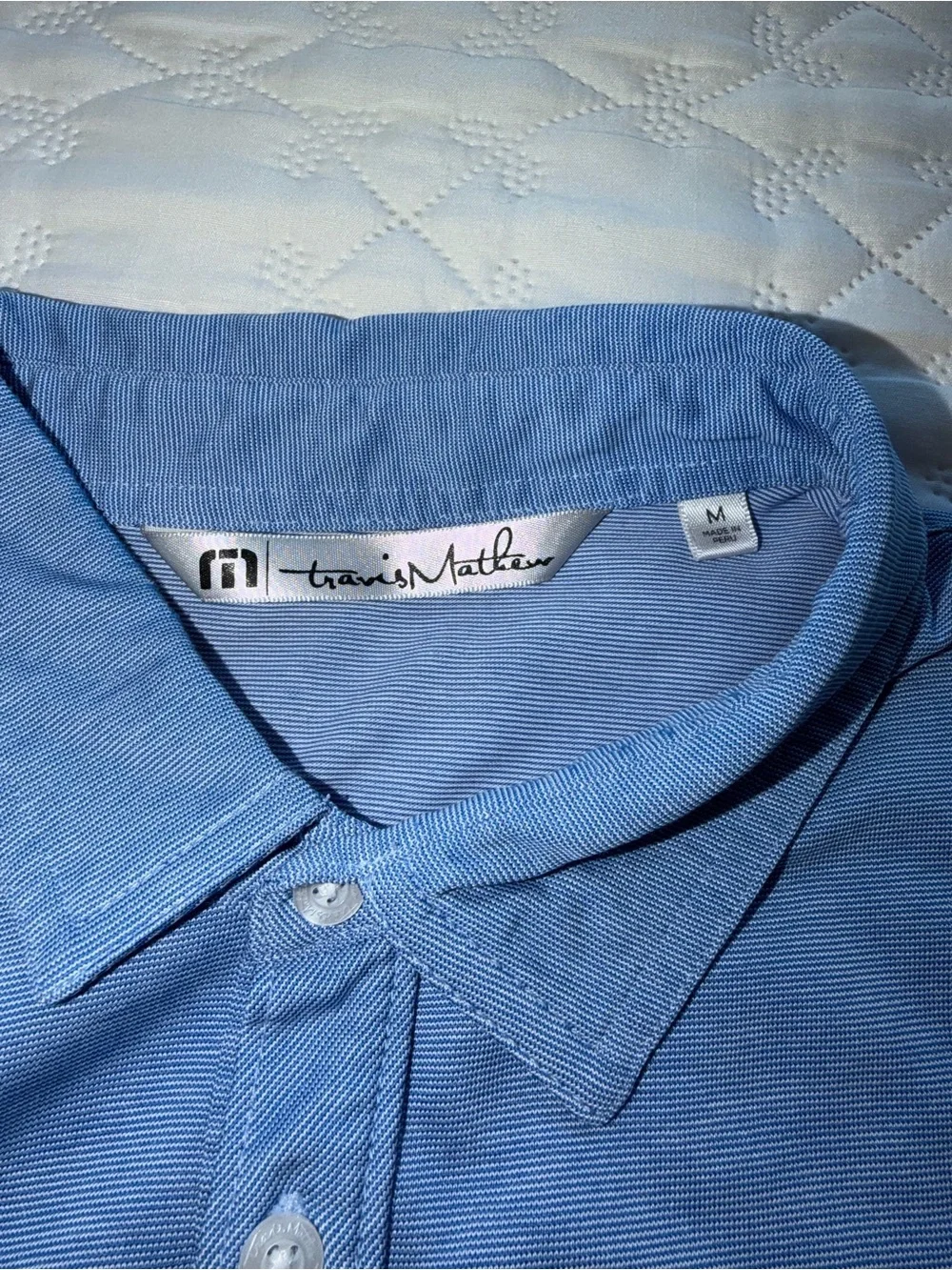 Travis Mathew Light Blue Classic Polo